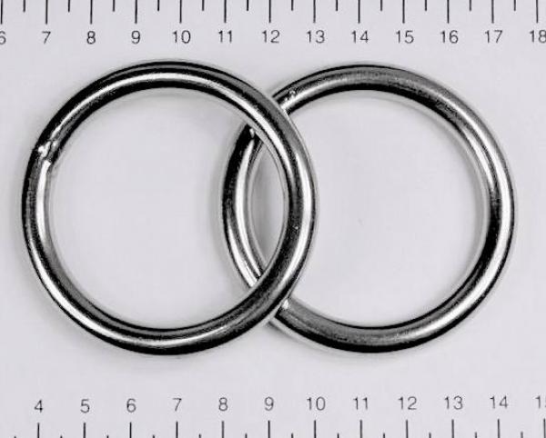 Edelstahl Ringe, Öse, 8x50 mm, rostfrei, V4A - Doppelpack