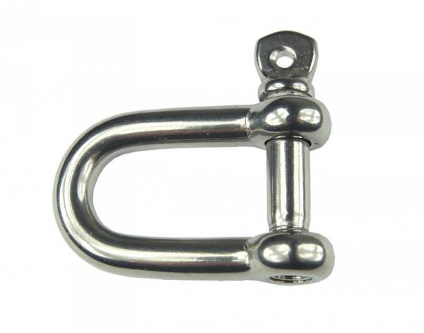 Edelstahl Schäkel, gerade, 12mm, V4A