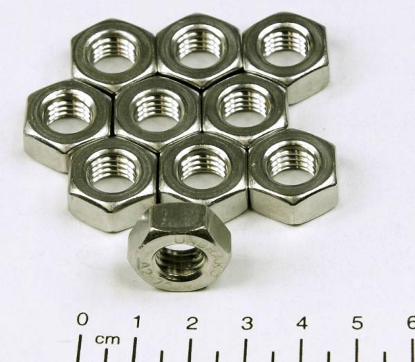 10x Edelstahl Sechskantmutter M12 - 12mm - standard, V4A