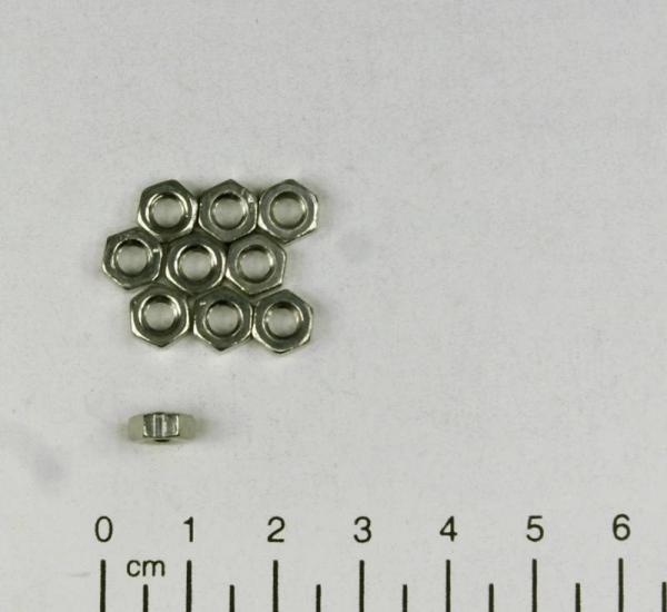10x Edelstahl Sechskantmutter M5 - 5mm - standard, V4A