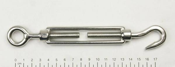 Edelstahl Seilspanner/Spannschraube, Haken/Öse, M8, V4A