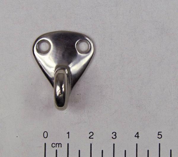 Edelstahl Wandhaken, geschlossene Öse, 32x28mm, V4A