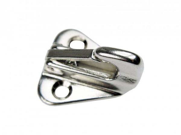 Edelstahl Wandhaken mit Verschluss, 24x38mm, Feinguß, V4A