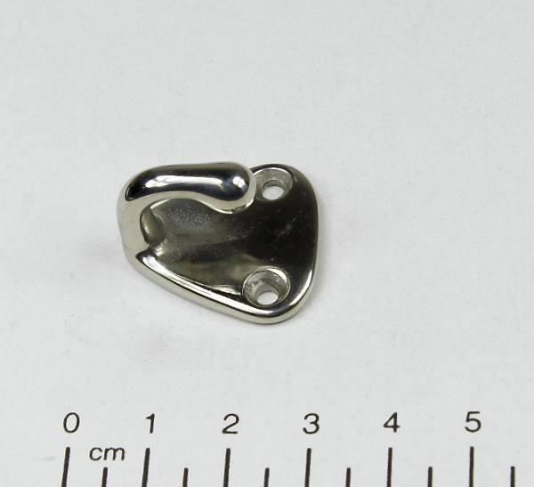 Edelstahl Wandhaken, offen, 25x24mm, V4A