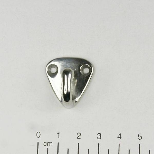 Edelstahl Wandhaken, offen, 25x24mm, V4A