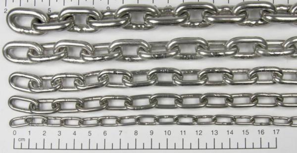 Edelstahlkette, Kletterkette für Papageien / Großsittiche etc., 1 Meter - 5mm, rostfrei, V4A