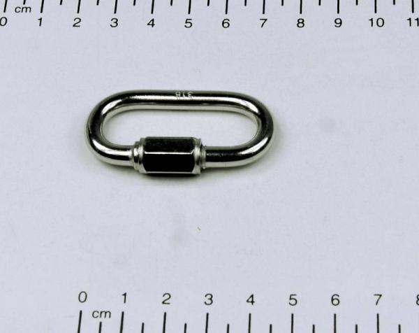 Edelstahl Kettenglied / Kettenverbinder, 5x39mm, rostfrei, V4A