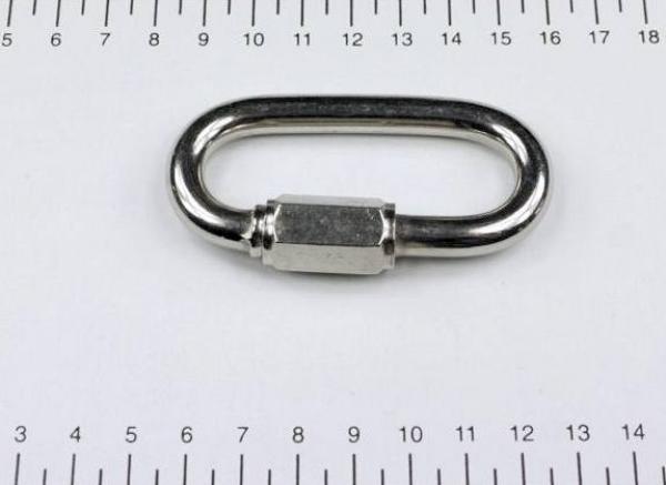 Edelstahl Kettenglied / Kettenverbinder, 8x58mm, rostfrei, V4A