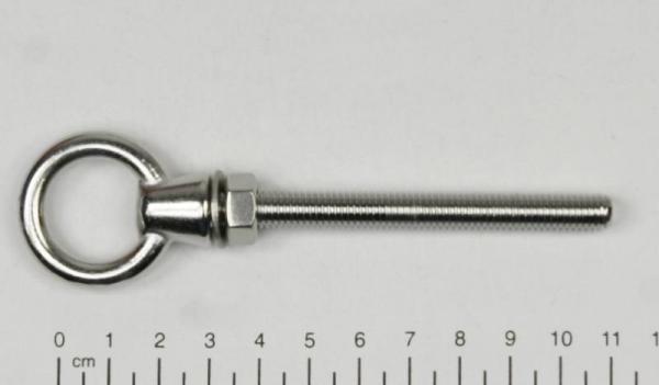 Ringschraube / Augbolzen, metrisches Gewinde, M8 x 80mm, Edelstahl V4A