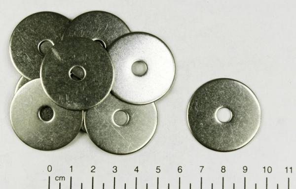 100x Edelstahl Unterlegscheibe/Karosseriescheibe - 6.4 x 35mm