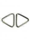 2x Edelstahl Triangel Ringe, Dreieck, geschweißt, 5x30 mm, V4A, rostfrei