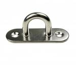 Edelstahl Deckenhaken / Wandhaken, schmal, D8, 80 x 26mm, V2A