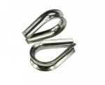 10x Edelstahl Kauschen für Drahtseile, 10mm, rostfrei, V4A
