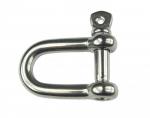 Edelstahl Schäkel, gerade, 6mm, V4A