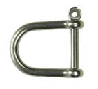 Edelstahl Schäkel, gerade, breite Öffnung, weit, M8, 8mm, V4A