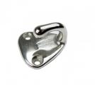 Edelstahl Wandhaken, offen, 25x24mm, V4A